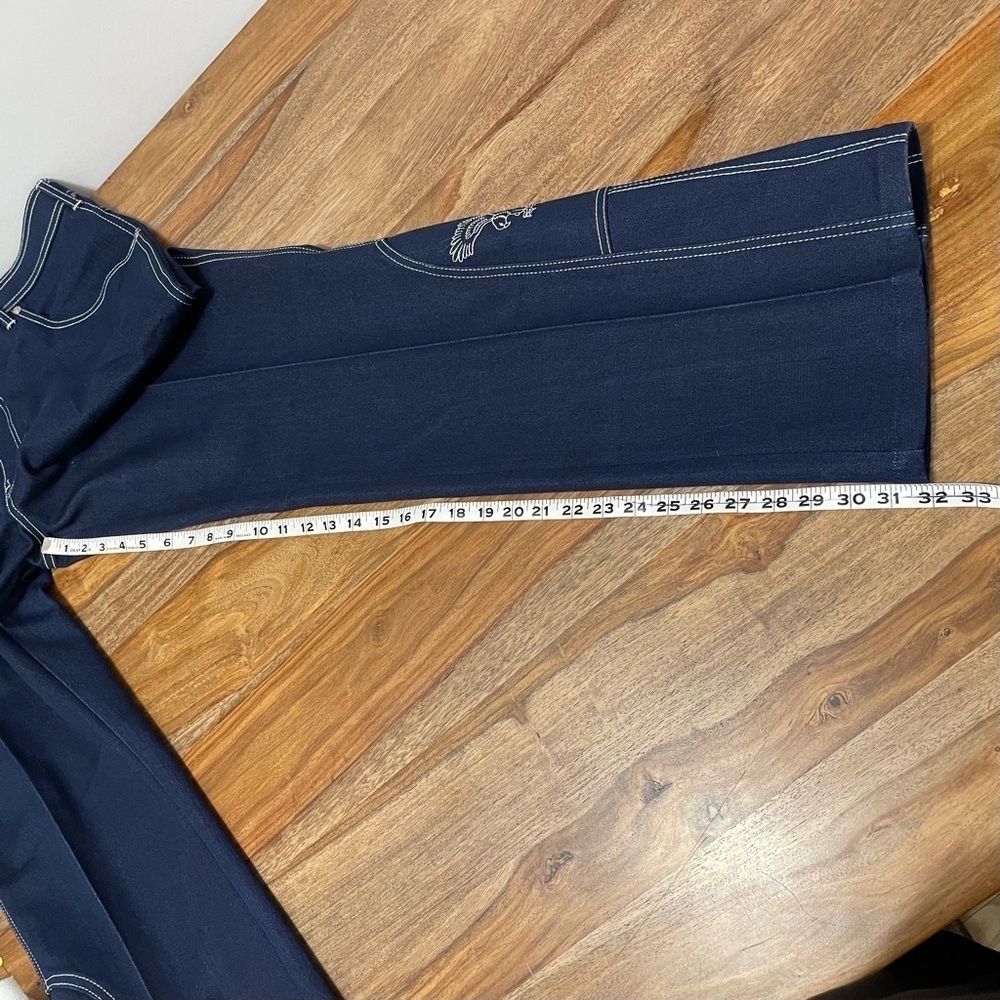 Sheplers Dark Blue Rodeo Jeans‎ sz 38 High Rise Mini Bootcut American Eagle - Picture 11 of 12